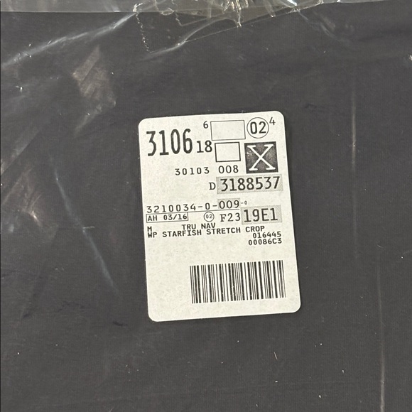 Lands' End Navy Blue Starfish Stretch Crop Pants NWT Size M - Picture 4 of 13